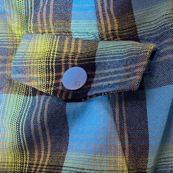 Burton Dry Ride Ho Chi Minh Plaid Hooded Vest M - Picture 4 of 10